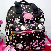 Милый hello kitty рюкзак сумка школьная сумка кошелек yey-3303