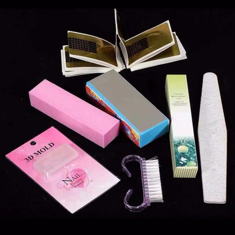 

21 in1 Professional Acrylic Glitter Color Powder French Nail Art Deco Tips Set Fe22