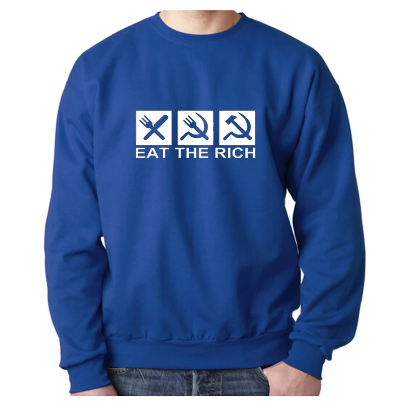 EnjoytheSpirit الرجال البلوز أكل الغنية للجنسين Crewneck الدافئة هوديس أزياء الشتاء Antumn ارتداء نوعية جيدة