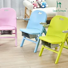 Луи Мода детские стулья Пластик откидной спинкой Портативный открытый творческий маленький стул дома