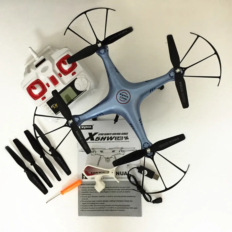 Syma X5HW Радиоуправляемый Дрон с камерой 2 4 ГГц вертолет квадрокоптер 6 AIX Дроны HD VS