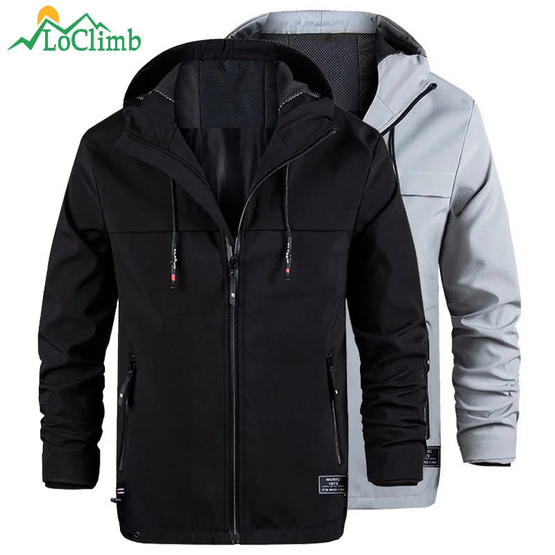 Softshell ao ar Livre dos Homens Jaquetas à Prova de Vento Locmemb Jaqueta Cabolsa Esporte Blusão Trekking – Caminhadas Homem Am371