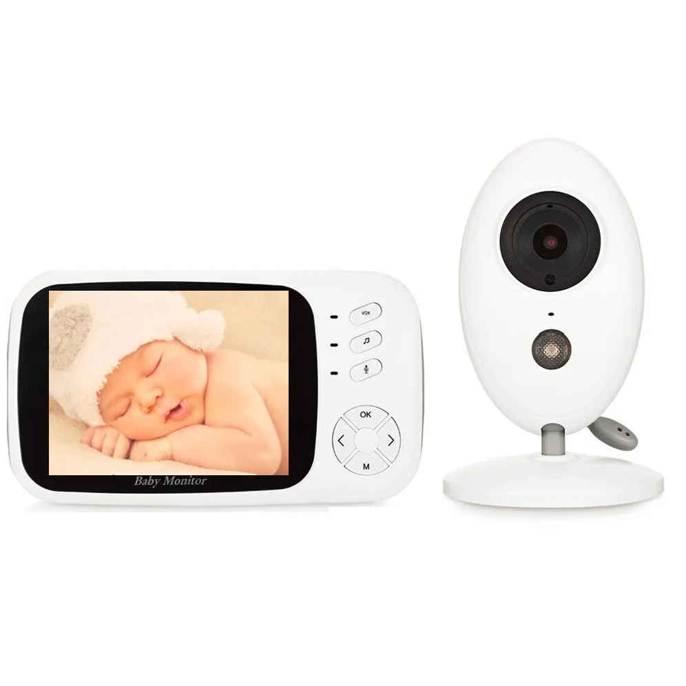 

xf808 baba eletronica baby monitor niania elektroniczna 3.5 inch LCD Temperature Monitor IR Night Vision 2 way Talk Lullabies