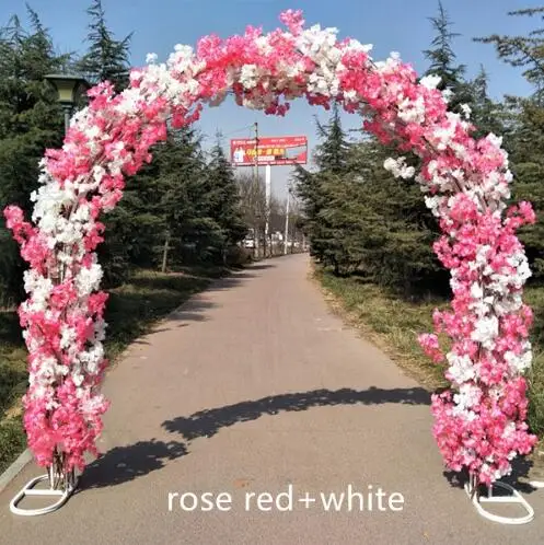 Wedding Site Layout Mall opening Arches Sets Event Decoration Supplies (Arch shelf+Cherry blossoms) Free Shipping