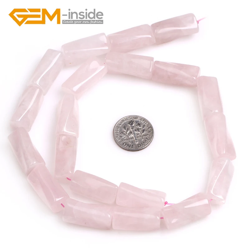9x20mm Natural Gemstone Column Twist Stone Beads For Jewelry Making Beads 15"DIY 