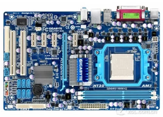 Оригинальная материнская плата для Gigabyte GA-770T-D3L Socket AM3 DDR3 770T-D3L USB2.0 8G 770 настольная материнская плата