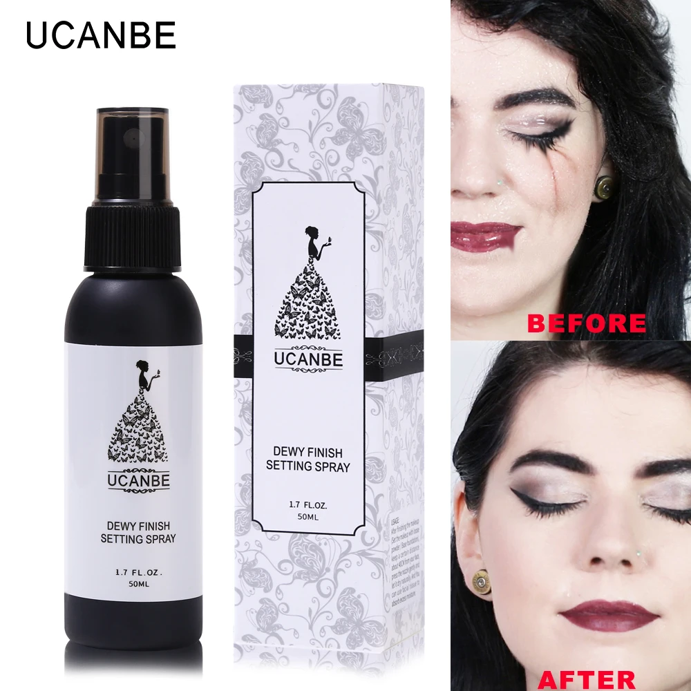 UCANBE бренд Dewy Finish Setting спрей для макияжа тумана стойкая основа для макияжа лица Защита масляного контроля база закрепитель косметики