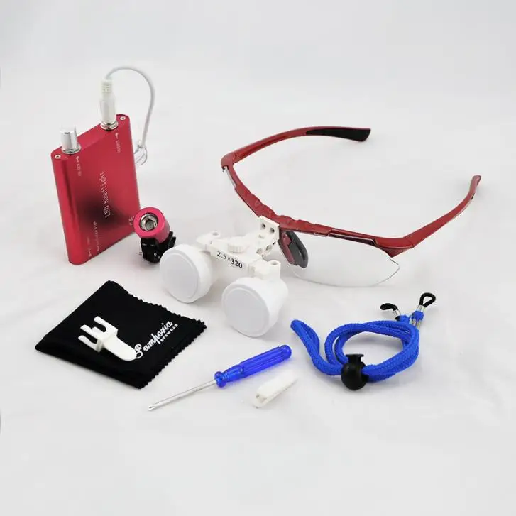 Free Shipping CE 2.5X Dental Loupes, Surgical loupes working distance