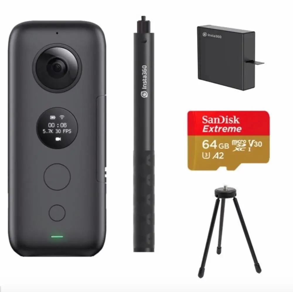 Insta360 ONE X Спортивная Экшн-камера 5,7 K видео VR 360 для iPhone и Android youtube камера экшн-камера видео в реальном времени - Цвет: Оранжевый