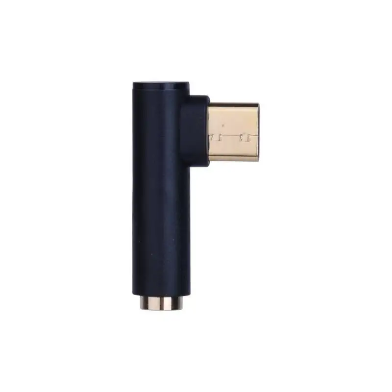 L Тип USB C до 3,5 мм AUX аудио кабель адаптер для наушников тип-c до 3,5 разъем кабель для наушников для huawei mate 10 P20 для Xiaomi Mi 6 - Цвет: Black