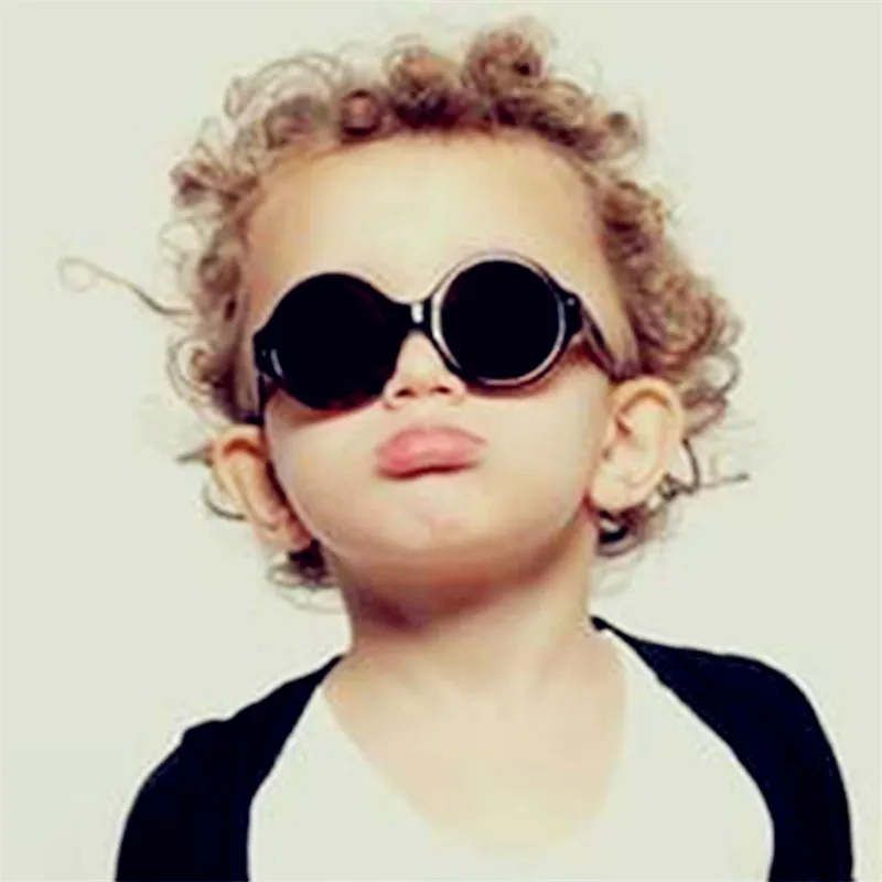 

CURTAIN children's sunglasses 2019 New Retro Round Korean Version Colorful Sunglasses Boys Girls Fashion Cute Baby Prince Mirror