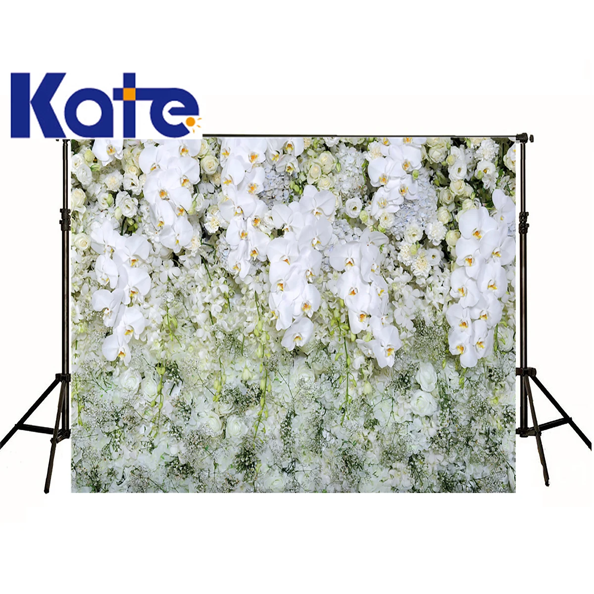 

KATE Backdrop Photographic Background White Flowers Wall Spring Background Wedding Backdeops Scenery Background For Studio