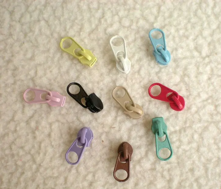 3# colorful metal zipper puller nylon zipper special Bedding quilt cover bag Home textile 10 Color sliders 50pcs