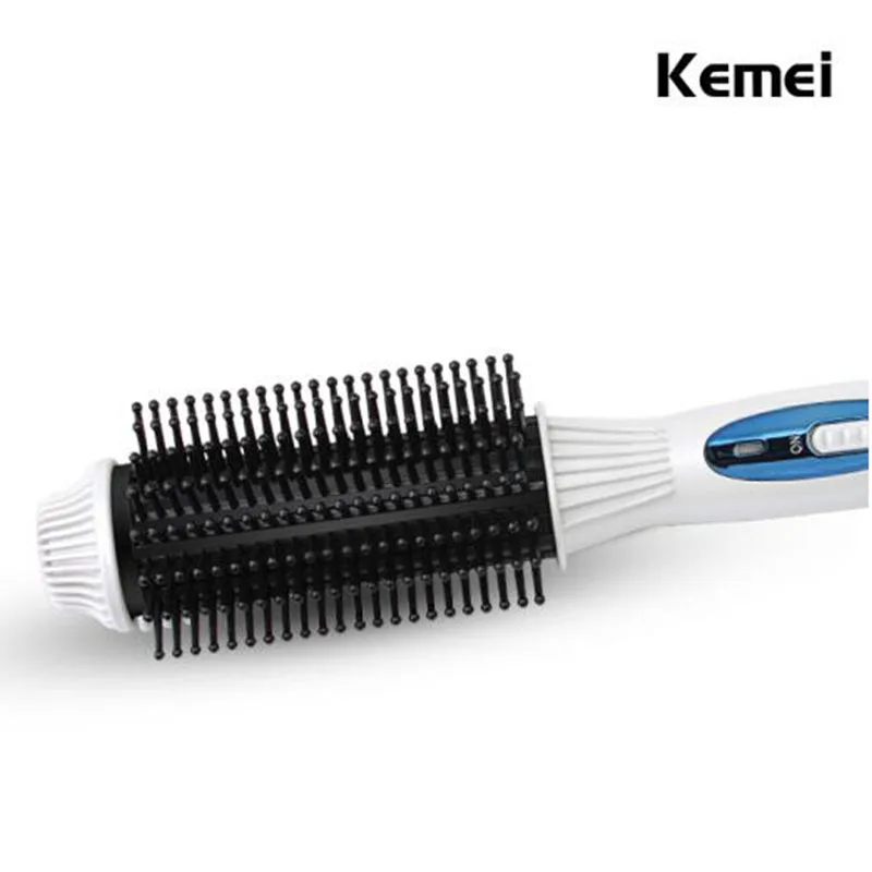KEMEI KM-8110 3-IN-1 Multifunctional Straightener Iron Curler Hair Styling Tool Electric Tourmaline Ceramic Roller Comb-8