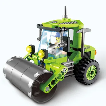 

102pcs/set Small Size Engineering Vehicles Roller Assembly Building Blocks Kit Children Educational Toy Kids Birthday Gifts