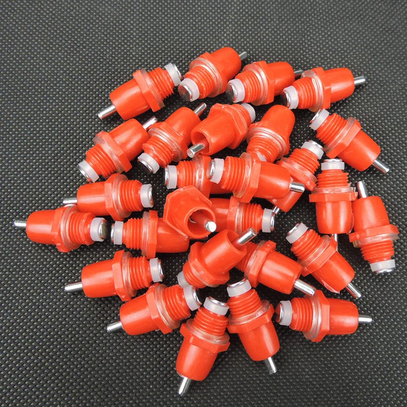 

20PC Chicken Duck Quail Birds Drinking Innerspring Nipple Spring Drinking Poultry And Pet Breeding Drinking Water Equipment