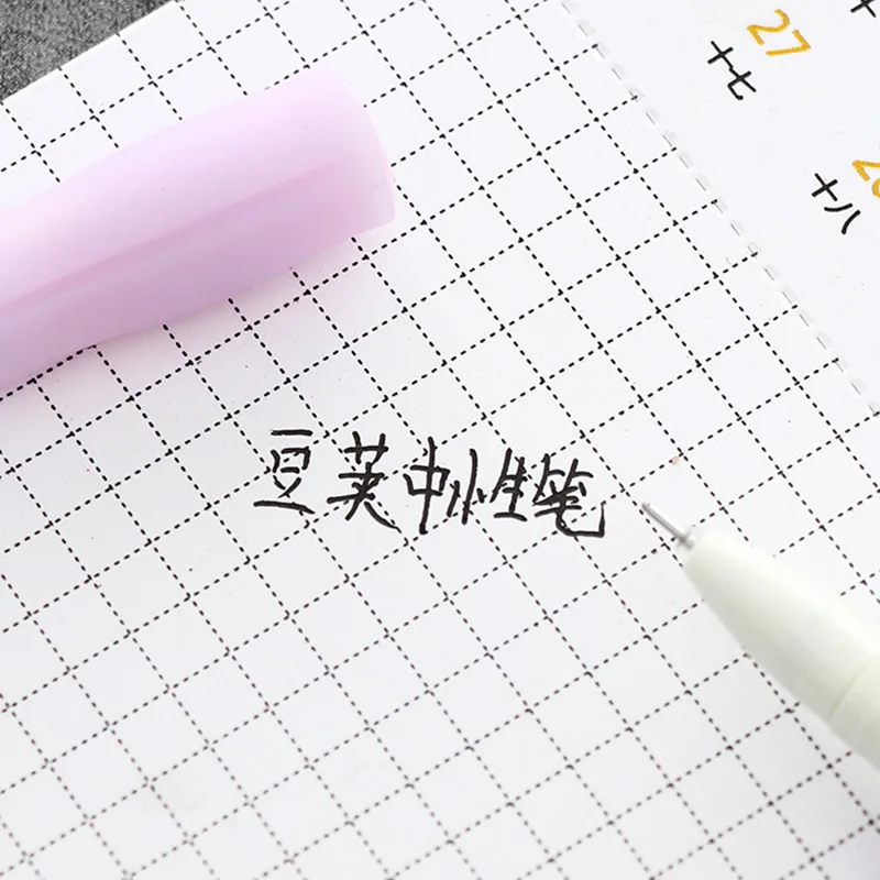 Kawaii красочные горох Gelpen милый творческий силикона гелевая ручка нет лицо человека Gelpen 0,5 мм школьные канцелярские принадлежности подарок