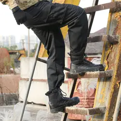 Мужские рабочие брюки одежда Тонкие тактические брюки штаны-карго черные военные армейские брюки карго шаровары безопасности Pantalon