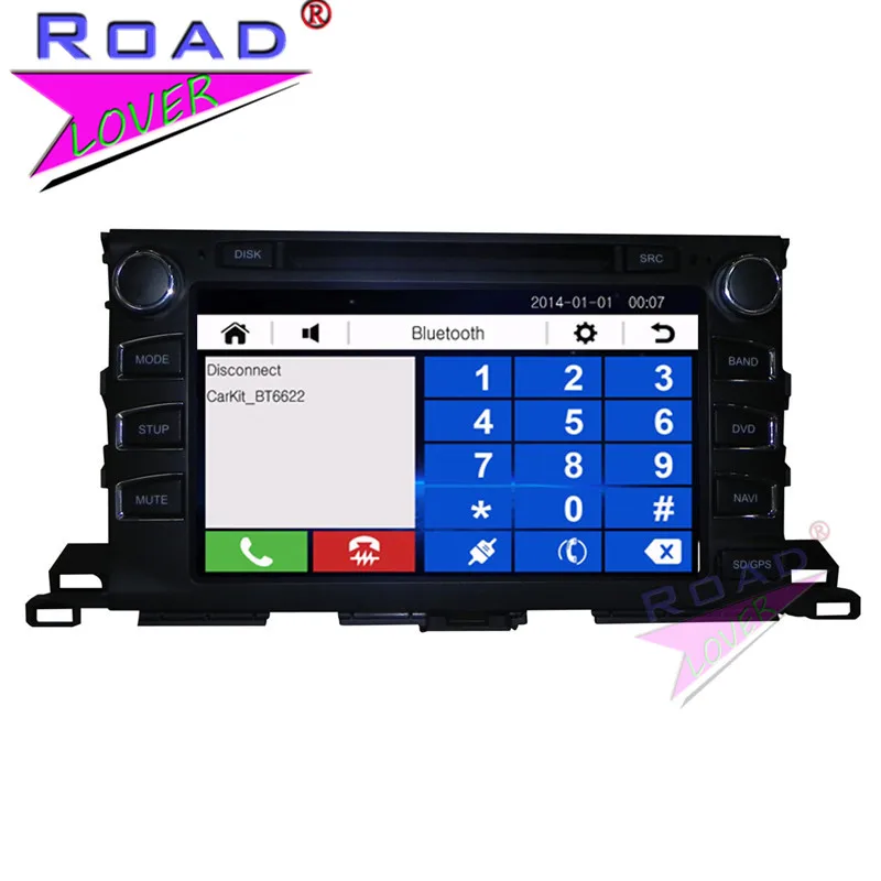 TOPNAVI Wince 6 0 9 &quot2Din автомобильный мультимедийный DVD плеер Авто Радио для Toyota Highlander