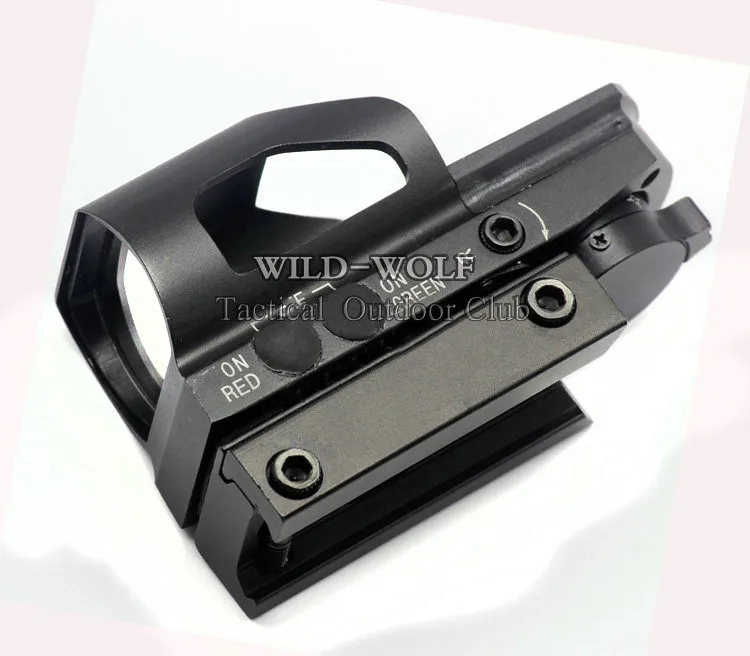 Vermelho e Verde Trilho de 20mm para a Caça Tactical Retículo Ponto Iluminado Reflexo Vista Laser Touch-tone Escopo Picatinny Weaver 4 9 Lunetas Riflescopes