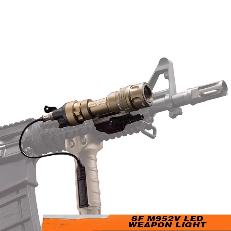

Airsoft SF M952V LED Tactical Weapon Light CREE Q5 Rifles Flashlight White and IR Output Softair EX192 Waterproof And Shockproof
