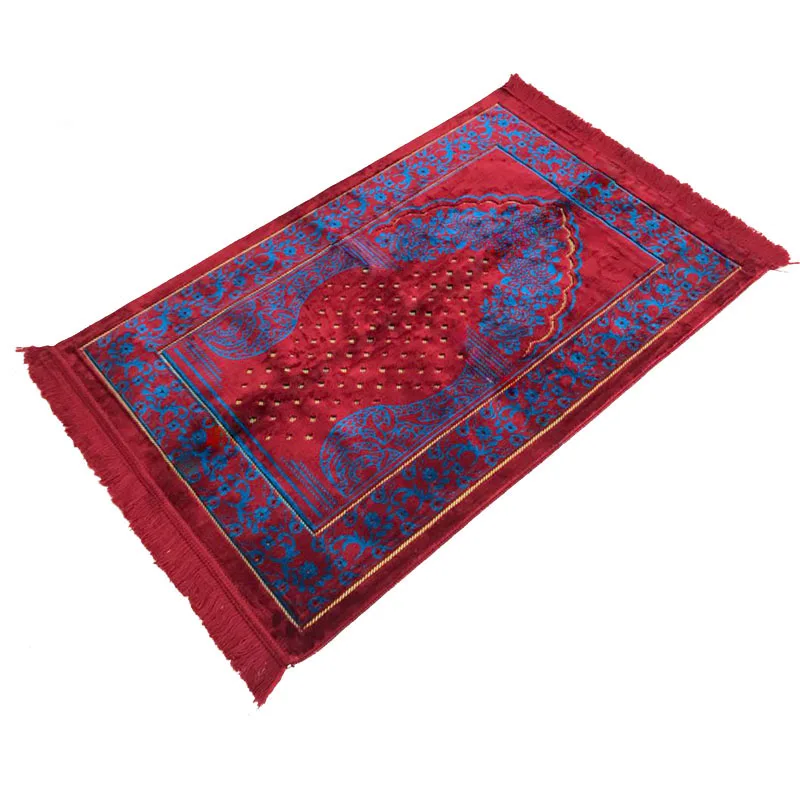 

XHX888 Islamic Muslim Prayer Carpet Good design Rug three Color Tapete Pilgrimage Blanket Banheiro Salat Musallah Praying mat