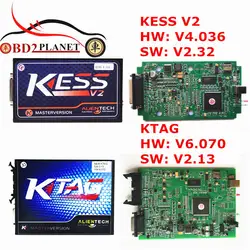 KESS V2 FW V4.036 SW V2.32 + K-TAG SW V2.13 мастер KTAG FW V6.070 OBD2 менеджер Тюнинг Комплект неограниченное маркер k тег ЭКЮ программист