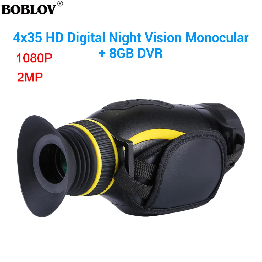 

BOBLOV 4x35 Digital Night Vision Device Can Take Photos and Video Monocular Night Vision scope Infrared Telescope with 16GB Card