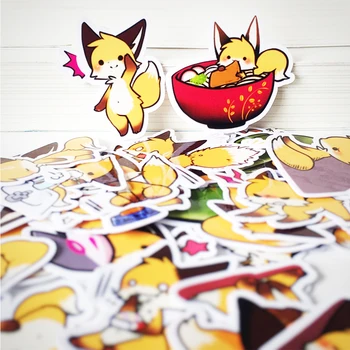

20/40pcs/pack Creative Cute Self-made-Lovely Fox/Cute Animals Scrapbooking Stickers/Docorative Sticker/ DIY Craft Photo Albums