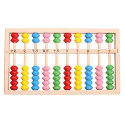 Деревянный математические игрушки Для детей подсчета число обучение счеты Математические Игрушки Многоцветный ребенка раннего обучения