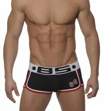 Лидер продаж высокое качество BS бренд хлопок нижнее бельё для девочек мужские трусы-боксеры для мужчин U выпуклые чехол пикантные гей Ropa Slip Cueca