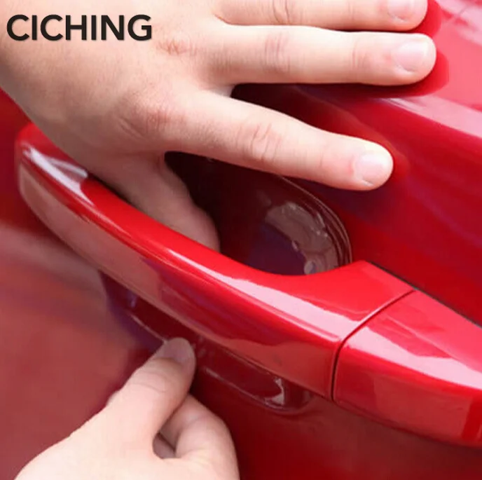 

car door handle stickers auto styling Sticker for alfa romeo mito tiguan seat ibiza 6j audi a1 citroen c3 hyundai veloster