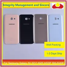 Для Samsung Galaxy A5 A520 A520F SM-A520F корпус батарея Дверь задняя крышка чехол Корпус Замена