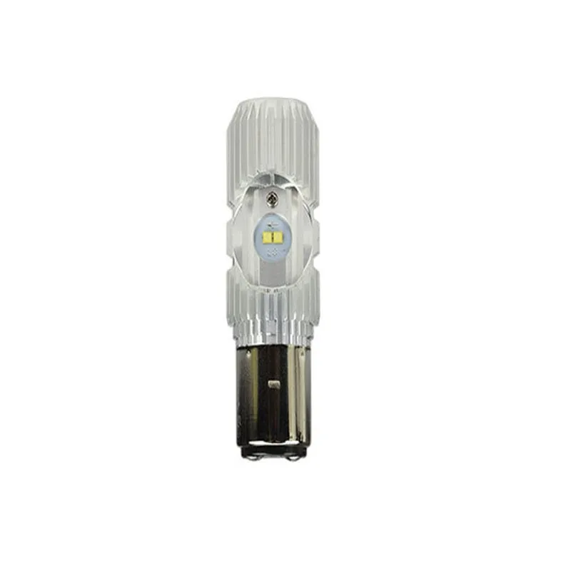 

6000K BA20D LED moped scooter headlight high low bulb for Lambretta SYM Yamaha Piaggio Aprilia Benelli moto driving light lamp