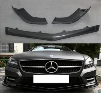 

Carbon Fiber Car Front Bumper Spoiler Lip, Car Front Diffuser Cover For Mercedes-Benz W218 CLS320 CLS63 CLS350 CLS300 2012-2019