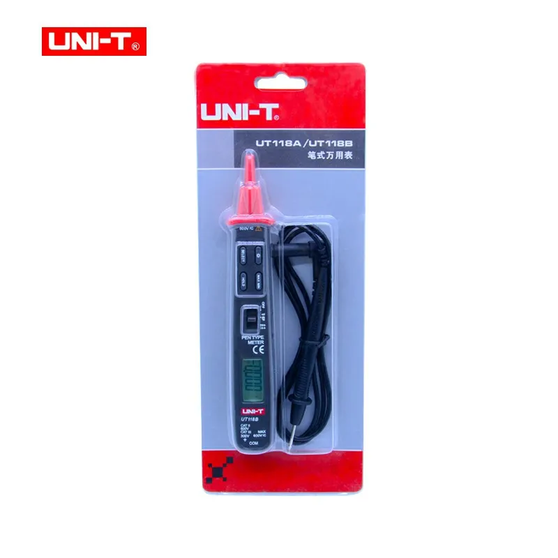 UNI-T UT118B Ручка Тип Цифровой мультиметр EF функция мультиметры AC/DC тестеры напряжения