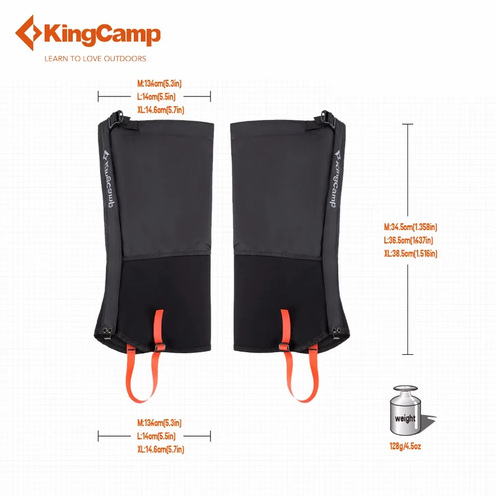 Kingcamp гетры водонепроницаемые дышащие высокие Прочный кемпинг на открытом