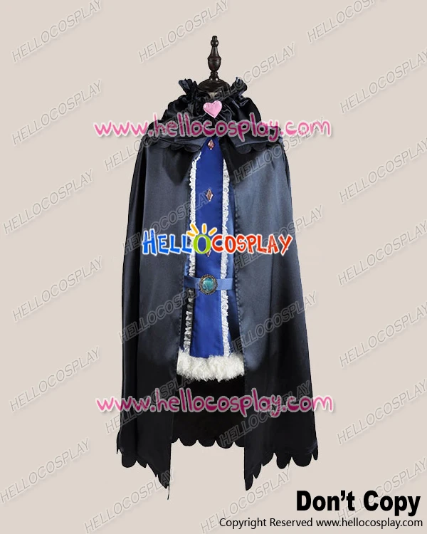 

Karneval Cosplay Kiichi Black Blue Dress Costume h008