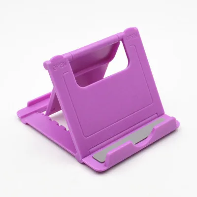 10 шт. универсальный пластиковый держатель для телефона подставка база для iPhone 7 8 X смартфон карамельный цвет Кронштейн для мобильного телефона Регулируемая подставка - Цвет: 10pcs purple