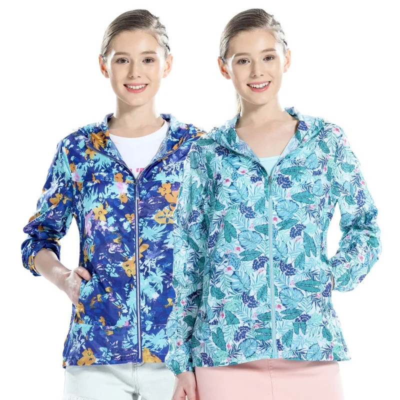 Spring Summer Outdoor Sun Protection Quick dry Women Camouflage Skin