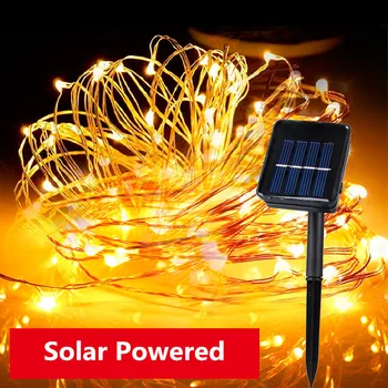 

Solar Powered Starry String Lights Outdoor Waterproof Flashing Fairy Light Christmas Garden Party Wedding Holiday Decoration