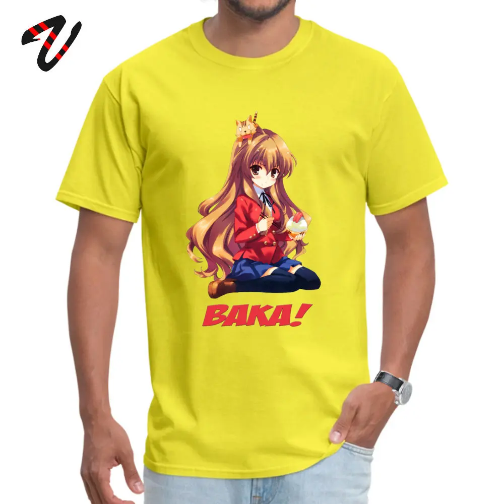 التايغا Toradora تي شيرت شريف المصارعة عارضة جديد وصول الرجال الصيف T قميص عارضة المحملة قميص يا الرقبة القطن الخالص الجملة