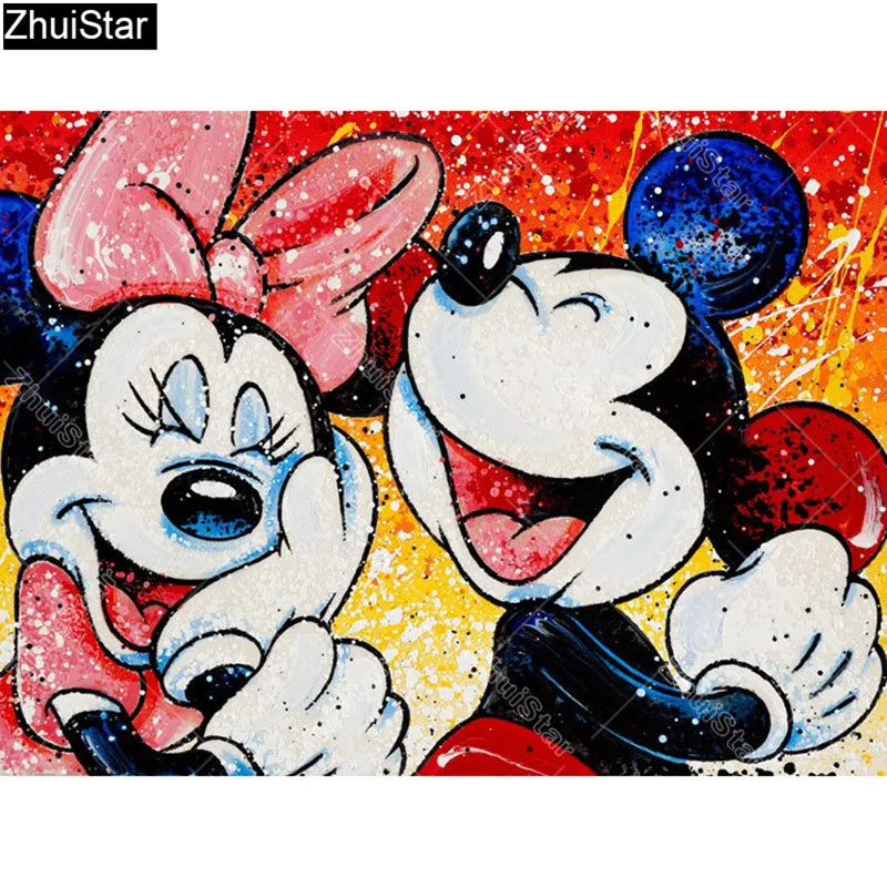 

Full Square Drill 5D DIY Diamond Painting "Cute Cartoon Mouse Couple" 3D Embroidery Cross Stitch Rhinestone Mosaic Decor Y5