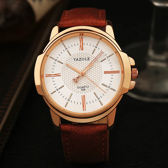 YAZOLE 2018 модные кварцевые часы мужские лучший бренд Роскошные деловые наручные