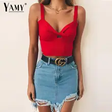 Летний черный короткий топ в стиле бохо, Женский Топ на бретельках с бантом спереди, повседневный топ без рукавов в Корейском стиле, женская одежда в стиле панк, уличная одежда