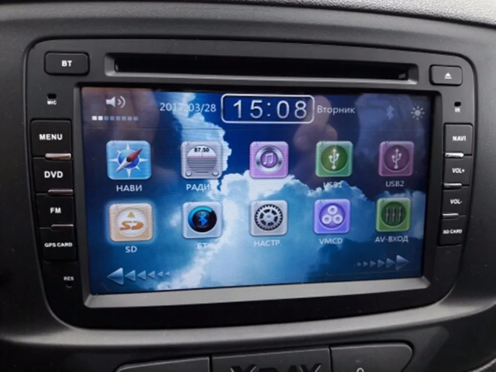 Perfect Free shipping! Touch screen Car dvd player radio audio for DUSTER Captur Lada Xray 2 Logan 2 GPS Navi BT RDS free MAP MIC RDS 8