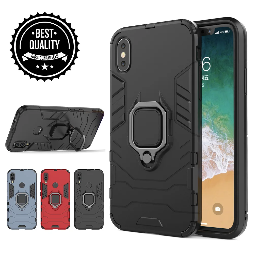 

For Xiaomi Redmi Note 7 case Car Bracket Ring Magnetic Rugged Armor Phone Cover for Redmi Note 4 5 6 7 Redmi 5Plus 6 Pro Case