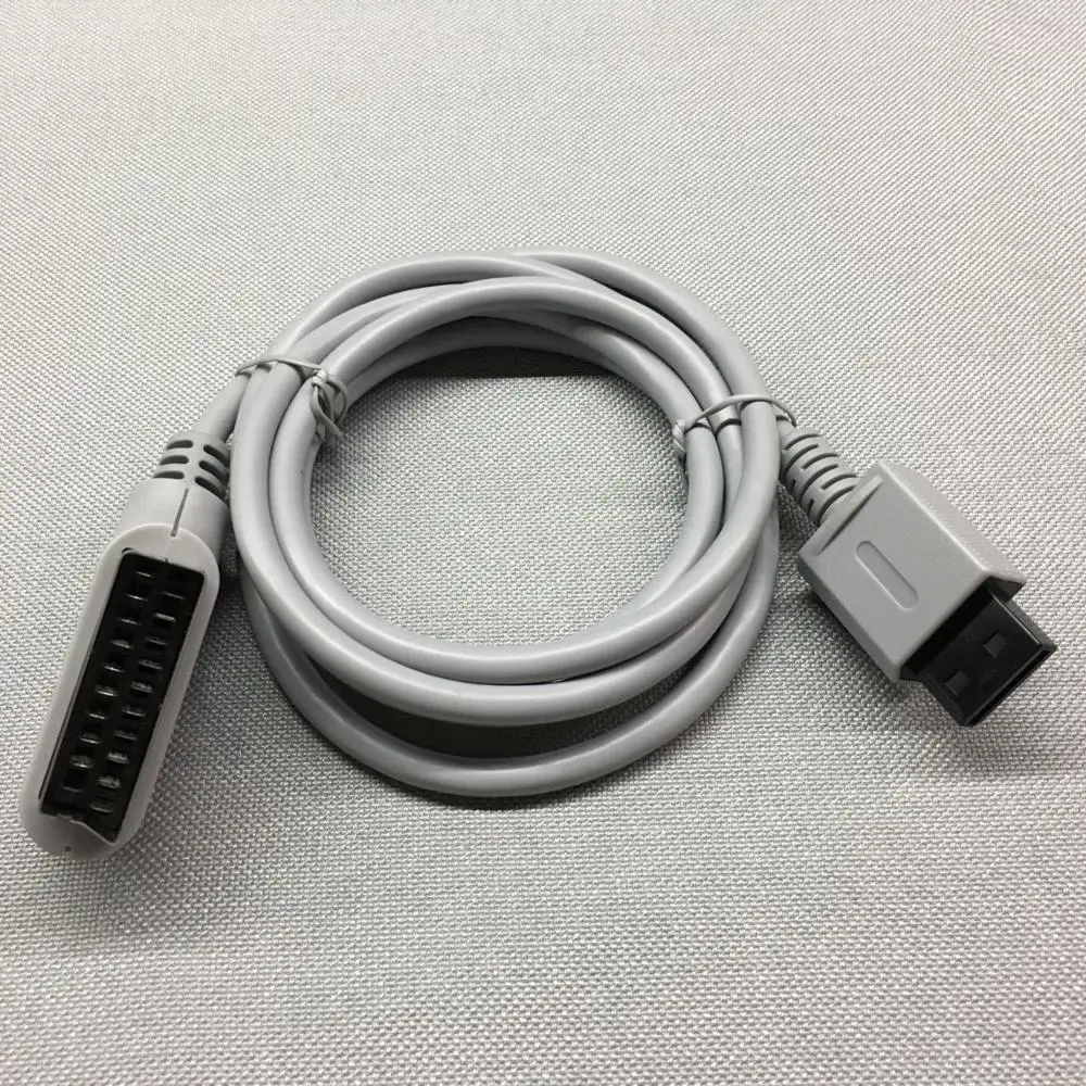 FZQWG 1 PCS 1 8m EU version PlugScart Video HD TV AV Cord Cable for Nintendo