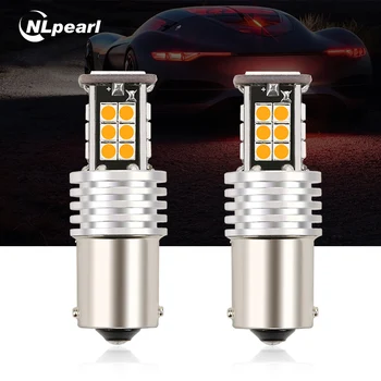 

NLpearl 2x 10W Signal Lamp Ba15s P21W LED Bulbs 1156 Led BAU15S PY21W R5W 24 3030SMD For Car Reverse Light Turn Signal Light 12V