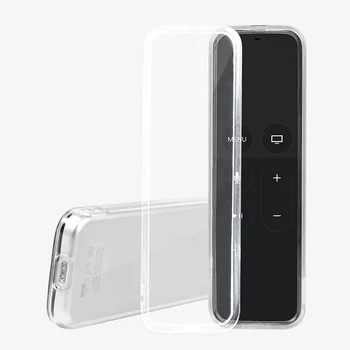 

360° Cover Full TPU Protective Replacement Remote Controller For Apple TV Siri Remote 4th Silicone Transparent Skin Anti-Dust
